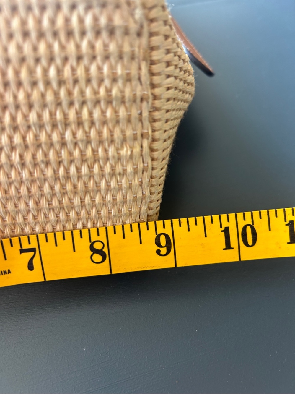 Banana Republic Woven Straw Crossbody with Brown Leather Trim - Picture 9 of 9